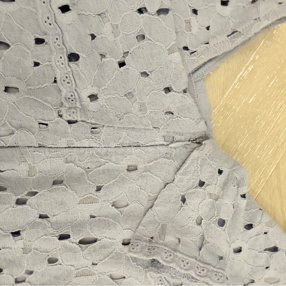 Knitworks One-Shoulder Lace Kids Dress in Light Blue - Picture 6 of 6